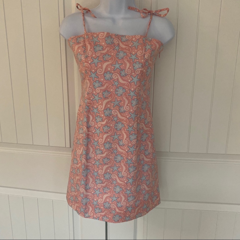 Vineyard Vines girls seahorse dress size 14